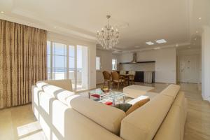 Image of Waterfall sea and castle penthouse