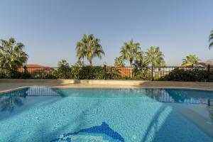 Image of Palm sea and mountain view villa