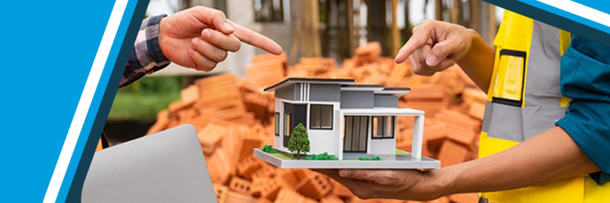 तुर्की में संपत्ति निवेश के अवसरों को प्रदर्शित करने वाले अलान्या में निर्माण के अधीन आधुनिक विला मॉडल।