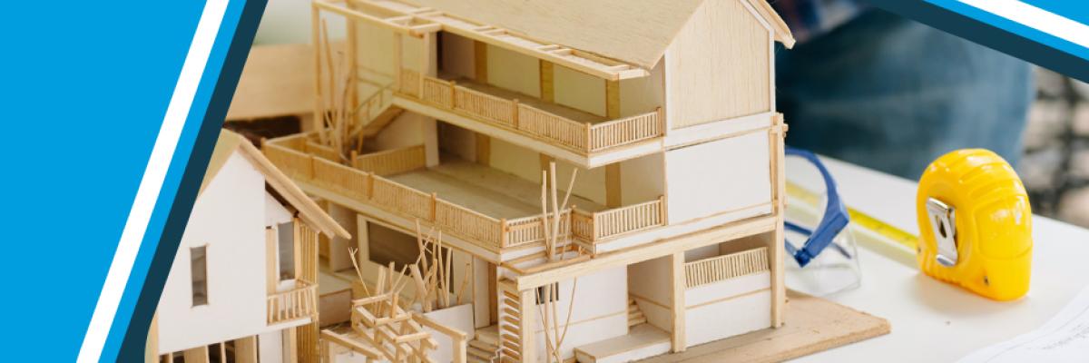 Model architektoniczny domu wakacyjnego w Alanyi prezentujący nowoczesny design i potencjalne możliwości inwestycyjne w Turcji.