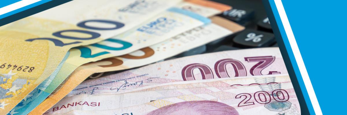 Turska lira i valuta evra sa kalkulatorom, predstavljaju troškove ulaganja u kuću za odmor u Alanji.